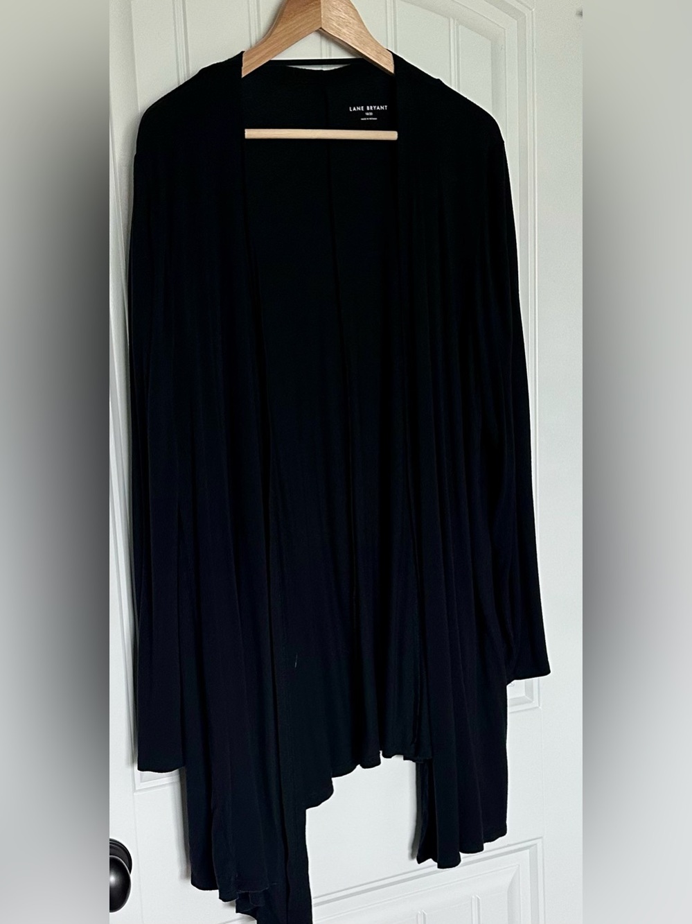 Lane Bryant Open Front Drape Cardigan Size 18/20 Plus Size in Black